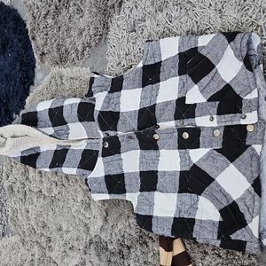 Hooded Flannel Jacket